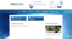 Desktop Screenshot of primacestovani.cz